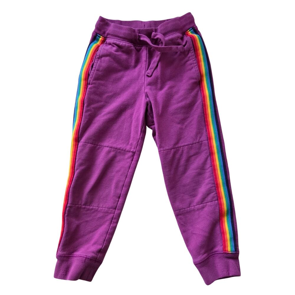 Primary Purple Rainbow Stripe Joggers
